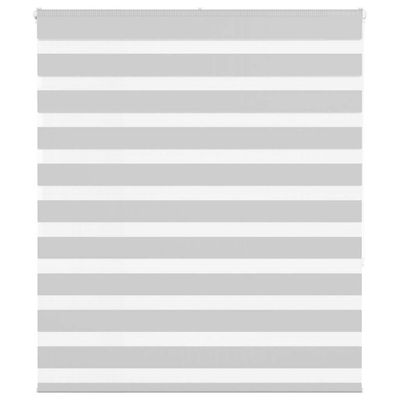 vidaXL Zebra roleta svetlosivá 120x150cm šírka látky 115,9cm polyester