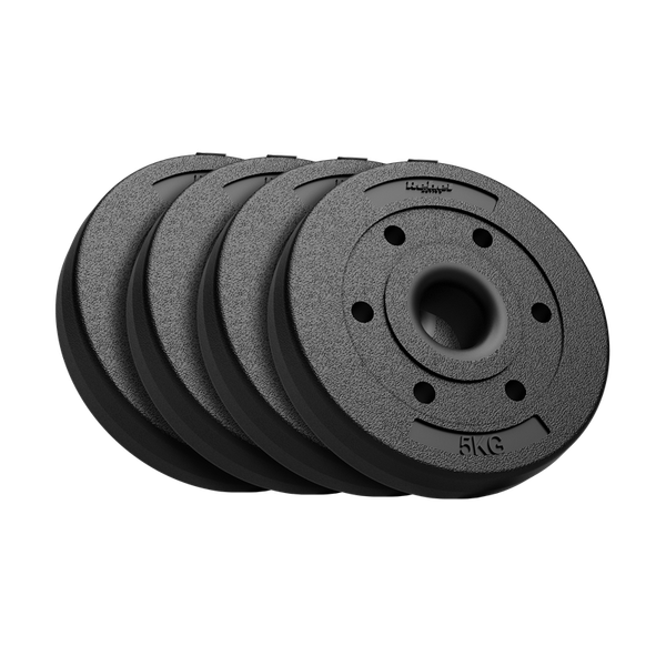 Sada bitumenových závaží 4x5 kg, 51 mm, REBEL ACTIVE RBA-2138