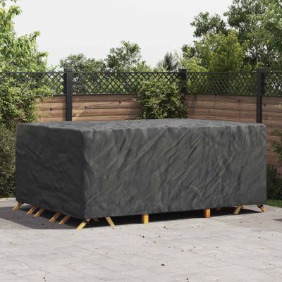 vidaXL Obal na nábytok Jednofarebný Čierna 280 x 204 x 106 cm 600D