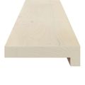 vidaXL Parapety 2 ks Biela 90 x 20 x 2 cm Masívne dubové drevo