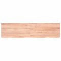 vidaXL Kúpeľňová doska bledohnedá 160x40x(2-4) cm ošetrený masív