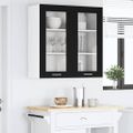 vidaXL Závesná skrinka Čierny dub 80 x 31 x 80 cm Kompozitné drevo