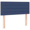 vidaXL Posteľný rám boxspring s matracom modrý 90x190 cm látka