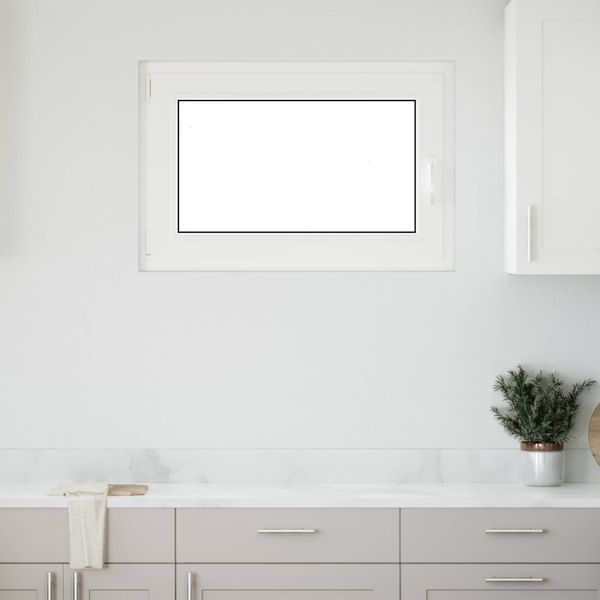vidaXL Podkrovné okno RISOR 90 x 50 cm PVC a sklo Biela