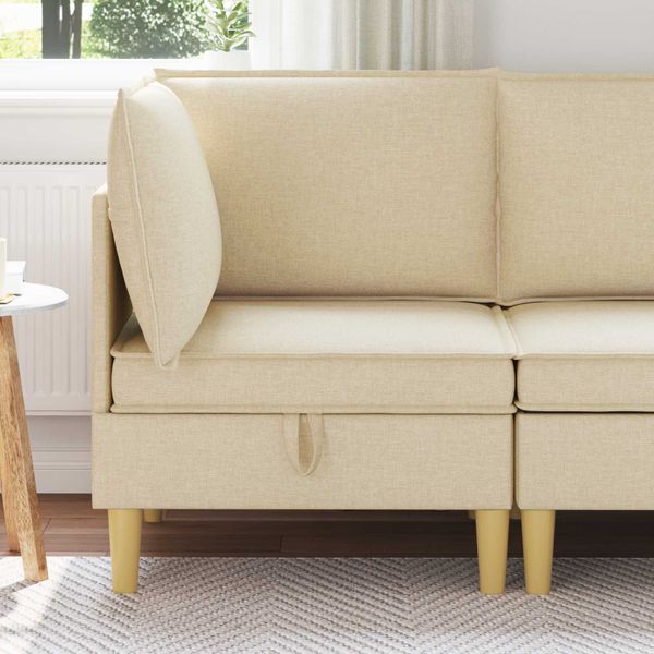 vidaXL Sofa s úložným priestorom Látka