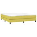 vidaXL Posteľný rám s boxspringom zelená 160x200 cm látka