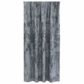 vidaXL Sametové závesy 2 ks Strieborná šedá 175 x 140 cm Zamat