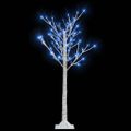 vidaXL Vianočný stromček/vŕba 120 LED 1,2 m, modrá, dovnútra/von