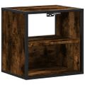 vidaXL Nástenné nočné stolíky 2 ks dymový dub 40x31x39,5 cm