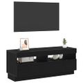 vidaXL TV skrinka 100 x 35 x 40 cm Čierny dub Kompozitné drevo