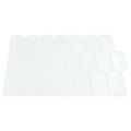 vidaXL Dlaždica s perím 10 ks Biela 30 x 30 cm Polyuretán a PET
