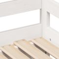 vidaXL Rozkladacia denná posteľ s matracmi bez matraca biela 80x200 cm