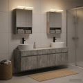 vidaXL Set kabinetov do kúpeľne 5 pcs Betónovo sivá 50 x 14,5 x 70 cm