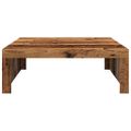 vidaXL Konferenčný stolík staré drevo 100x100x35cm drevotrieska