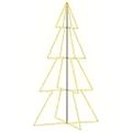 vidaXL Vianočný stromček, kužeľ, 360 LED, dovnútra aj von 143x250 cm