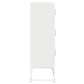 vidaXL Highboard White 68x39x123 cm Oceľ