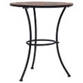 vidaXL Mozaikový bistro stolík, oranžový/sivý 60 cm, keramika