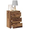 vidaXL Nočné skrinky 2 ks Staré drevo 40x35x62,5 cm Konštrukčné drevo
