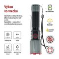 LED nabíjacie kovové svietidlo 1200 lm, 2200 mAh