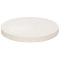 vidaXL Stolová doska okrúhla biela Ø30x3 cm masívna borovica