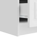 vidaXL TV skrinka 147 x 34,5 x 27 cm Biela s vysokým leskom