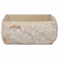 vidaXL Umývadlo krémové 30x30x13 cm mramor