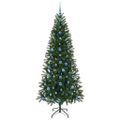 vidaXL Umelý vianočný stromček Zelená 210 cm PE a PVC
