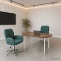 vidaXL Otáčacie stoličky k stolu 2 ks 54 x 58 x 90 cm Tmavozelená