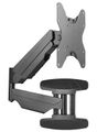 Neomounts  WL70-550BL12/Držák displeje/na stěnu/32-42"/sklopný/rotace/plynový píst/3 čepy/VESA 200X200/nosn. 30kg/černý Držák, VESA, nástenný, pro LCD a TV, úhloprícka 23"-42", plne pohyblivý, náklon 20°, rotace 6°, otácení 180°, nosnost 30kg, cerný