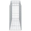 vidaXL Oblúkové gabionové koše 12 ks 200x50x120/140 cm pozink. železo