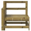 vidaXL Záhradná pohovka s opierkou ruky 69x62x70,5 cm impreg. borovica