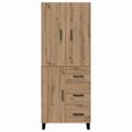 vidaXL Highboard 2 ks Remeselný dub 69,5 x 34 x 180 cm