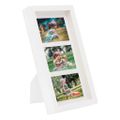 vidaXL 3D fotorámiky 3 ks biele 18x35 cm na 3 obrázky (10x15 cm)