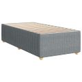 vidaXL Posteľný rám boxsping s matracom bledosivý 80x200 cm látka