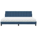vidaXL Posteľ s matracom Hanko modrá 200x200 cm látka