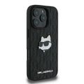 Puzdro Karl Lagerfeld pre iPhone 16 Pro Max 6,9" KLHCP16XPGKLCHPK čierne Hard Monogram Choupette Head Pin