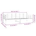 vidaXL Denná posteľ biela masívna borovica 80x200 cm