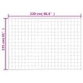 vidaXL Záťažová prikrývka bledokrémová 155x220 cm 7 kg látka