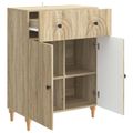 vidaXL Servírovacia skriňa Dub sonoma 66 x 34,5 x 90 cm