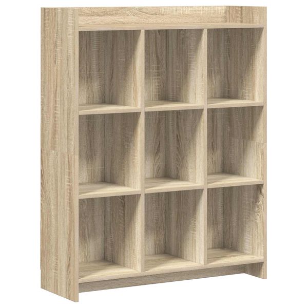 vidaXL Knižnica Dub sonoma 87,5 x 30 x 111 cm Kompozitné drevo