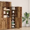 vidaXL Highboard Staré drevo 45 x 42,5 x 185 cm