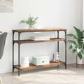 vidaXL Konzolový stôl Staré drevo 100 x 29 x 75 cm Kompozitné drevo
