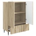 vidaXL Servírovacia skriňa Dub sonoma 66 x 34,5 x 97 cm