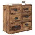 vidaXL Servírovacia skriňa Staré drevo 70 x 35,5 x 67,5 cm