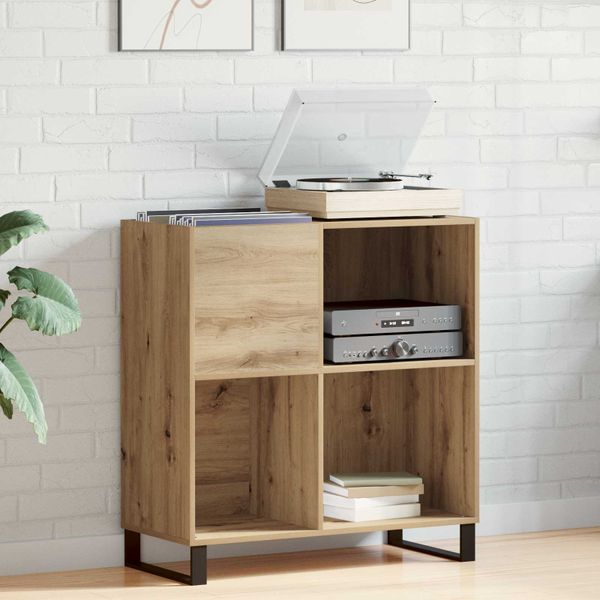 vidaXL Skrinka na gramofónové platne dub artisan 84,5 x 38 x 89 cm