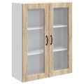 vidaXL Dvierka na umývačku Kalmar Sonoma dub 80 x 31 x 100 cm