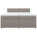 vidaXL Boxspring posteľ s matracom sivohnedý 200x200 cm látka