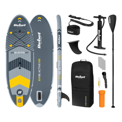 Paddleboard SUP REBEL ACTIVE RBA-4511 244x76x10, šedý