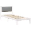 vidaXL Rám postele Svetlosivá 80 x 200 cm Masívne borovicové drevo