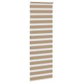 vidaXL Zebrová roleta pieskovo hnedá 70x230 cm šírka látky 65,9 cm polyester